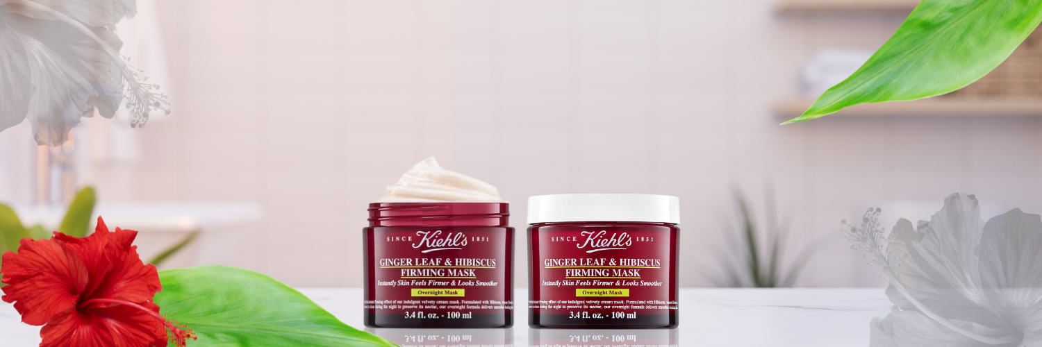 Masca de noapte antirid Ginger Leaf & Hibiscus Firming, 100 ml, Kiehl's